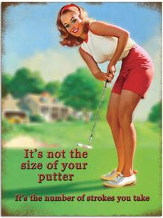 It's not the size of your putter